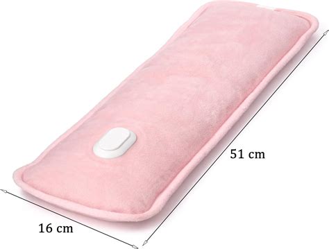 Rechargeable Electric Hot Water Bottle Hand Warmer With Massage Heat Pad Pink X Cm Buy