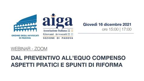 Dal Preventivo All Equo Compenso Aspetti Pratici E Spunti Di Riforma