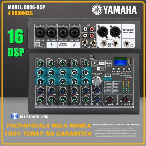 Yamaha Dx Dsp Professional Audio Mixer Channel Na Built In Na Dsp