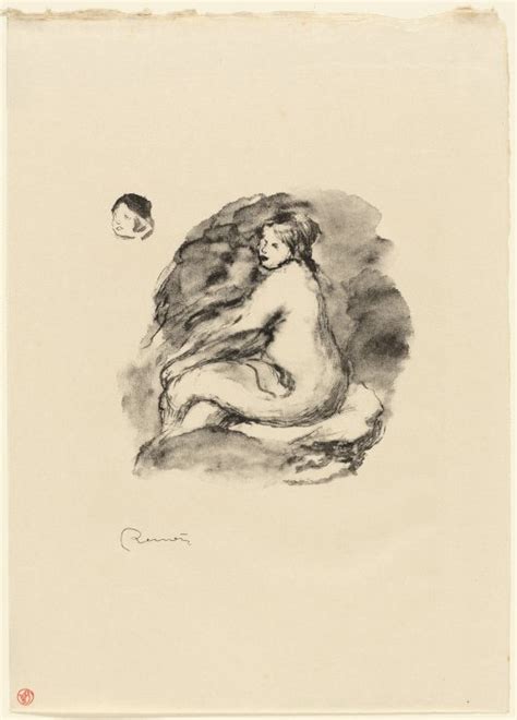 Study Of Seated Female Nude Variant