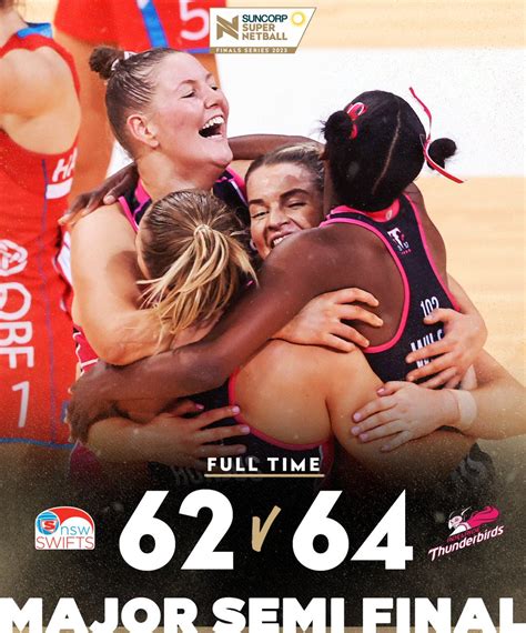 Suncorp Super Netball on Twitter: "And breathe 🫨 The Thunderbirds have come from behind to book ...