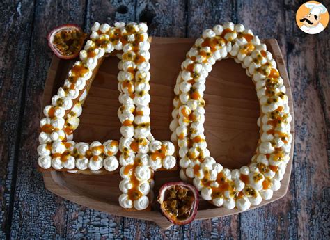 Number Cake Exotique La Mangue Et Au Fruit De La Passion Recette