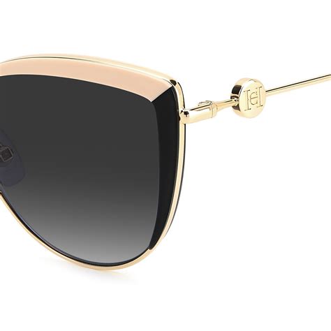 Carolina Herrera Her S Kdx O Black Nude Sunglasses Woman