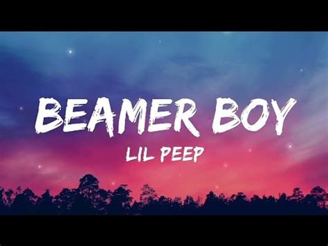 Lil Peep Beamer Boy Lyrics Youtube