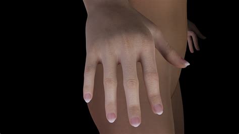 Aurora Realistic Girl In Bikini Low Poly D Model Turbosquid