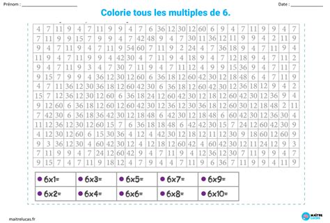 Coloriages Magiques Multiplications Et Divisions Cp Ce Ma Tre Lucas