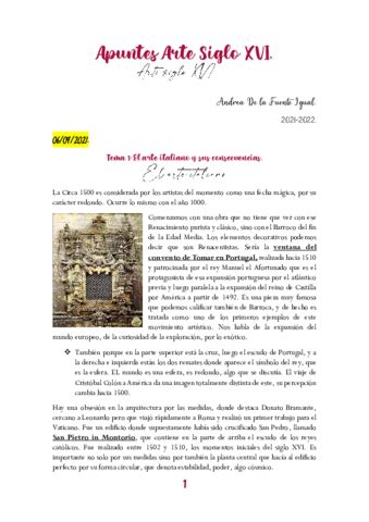 Apuntes Siglo Xvi Completos Pdf