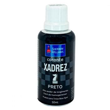 Corante Para Tinta Xadrez Preto 50Ml Kit C 12 Peças SHERWIN