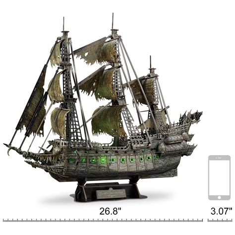 D Led Flying Dutchman Pirate Ship Puzzle Pieces