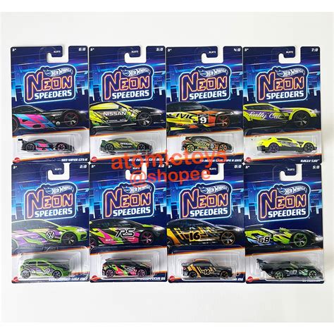 Hot Wheels Honda Civic Type R Nissan Gt R R Neon Speeders Set Of Japan Card Shopee