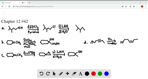 Solved Draw The Organic Products Formed In Each Reaction