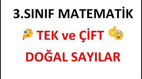 Sinif Matemat K Tek Ve Ft Do Al Sayilar Meb Kazanimlarina Uygun