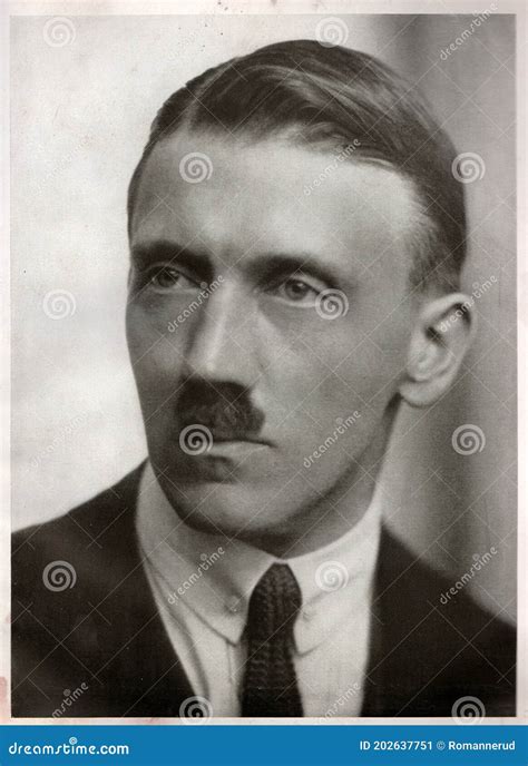 Studio Portrait Of Adolf Hitler Leader Of Nazi Germany Reproduction