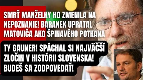 Strata milovanej manželky ho zmenila na nepoznanie Teraz Baránek