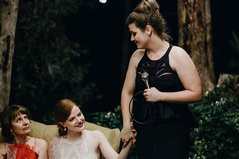 Same Sex Wedding Brides Speech ALB Photography