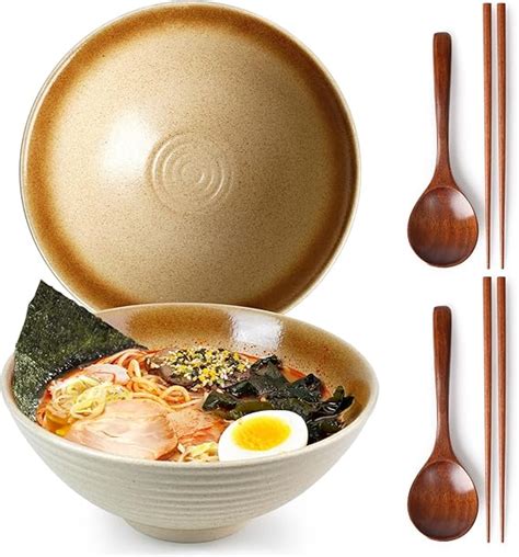 Amazon Nutriups Inch Ceramic Ramen Bowl Set Of Pho Bowls