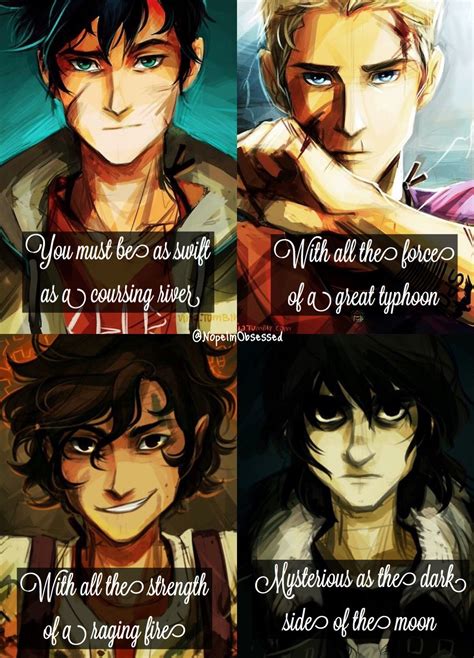 Percy Jackson Jason Grace Leo Valdez And Nico Di Angelo Percy