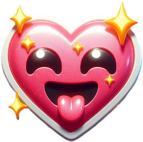 1400 Sparkling Heart PNG Clipart Emoji Sticker Transparent PxBar