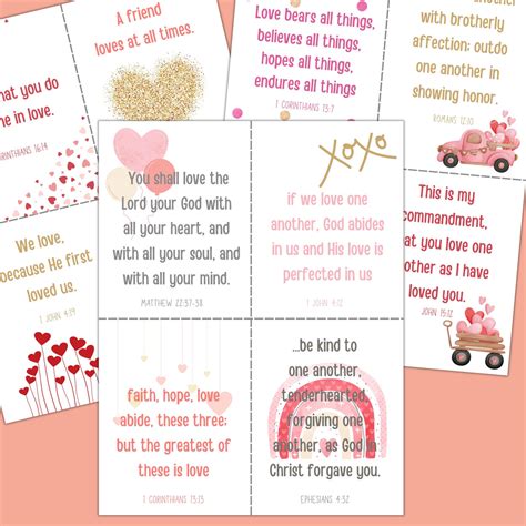 Printable Christian Scripture Valentines | Bible Verse Valentines ...