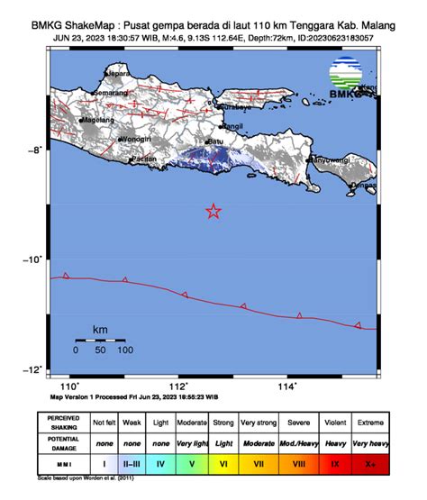 Bmkg On Twitter Gempa Update Mag Jun Wib Lok