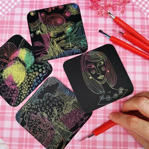 Cartes Gratter Techniques Et Caract Ristiques L Atelier G Ant