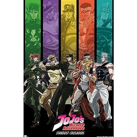 Jojos Bizarre Adventure Poster Stardust Crusaders On Close Up