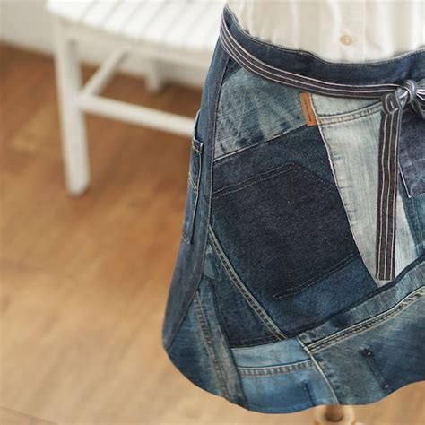 Upcycled Denim Apron Etsy