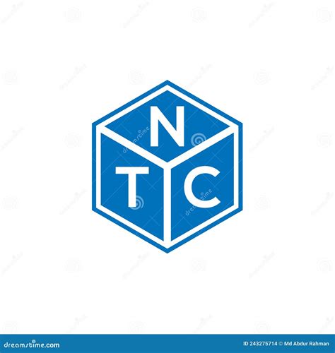 NTC Letter Logo Design on Black Background. NTC Creative Initials ...