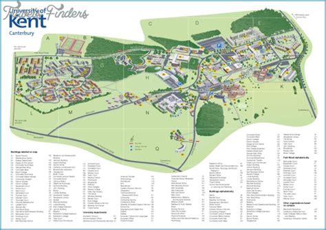 Greenwich University Map - TravelsFinders.Com