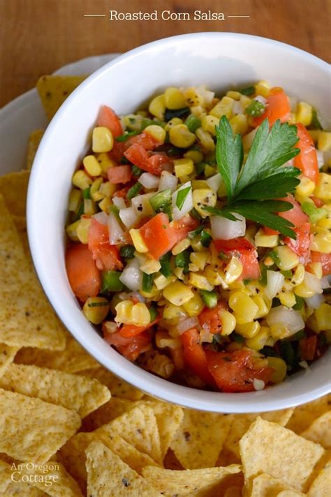 Quick And Easy Roasted Corn Salsa {using Frozen Corn} An Oregon Cottage