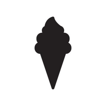 Ice Cream Cone Silhouette