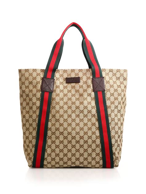 Gucci Original Gg Canvas Tote In Natural Lyst