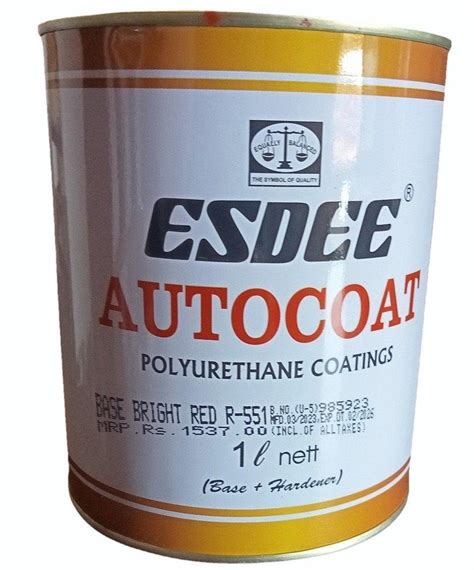 Esdee Autocoat Polyurethane Coating For Metal And Plastic L At Rs