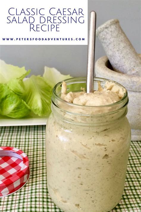 Homemade Thick And Creamy Caesar Salad Dressing So Easy To Make With Fresh Garlic A Caesar