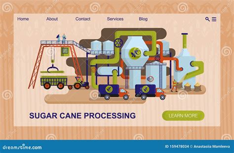 Sugarcane Truck Dark Green Truck Vector Illustration Cartoondealer