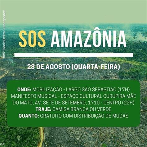 SOS Amazônia promove debate e conscientização no Largo São Sebastião