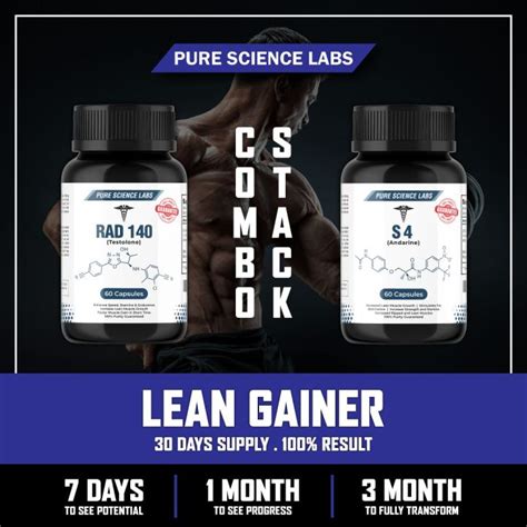 Sarms Puresciencelabs Combo Lean Gain Rad S Nutrabol Te To