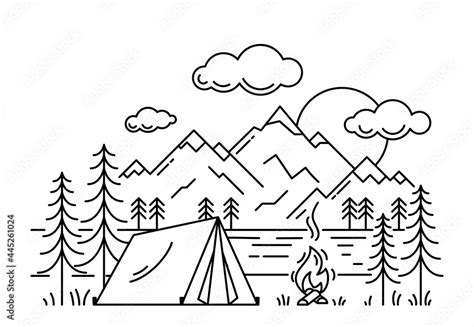 Genealogy Bone marrow Announcement camping tent clipart black and white ...