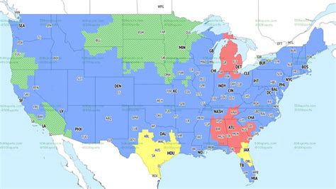 NFL Week 3 Coverage Map 2023: TV schedule, channel and broadcast ...