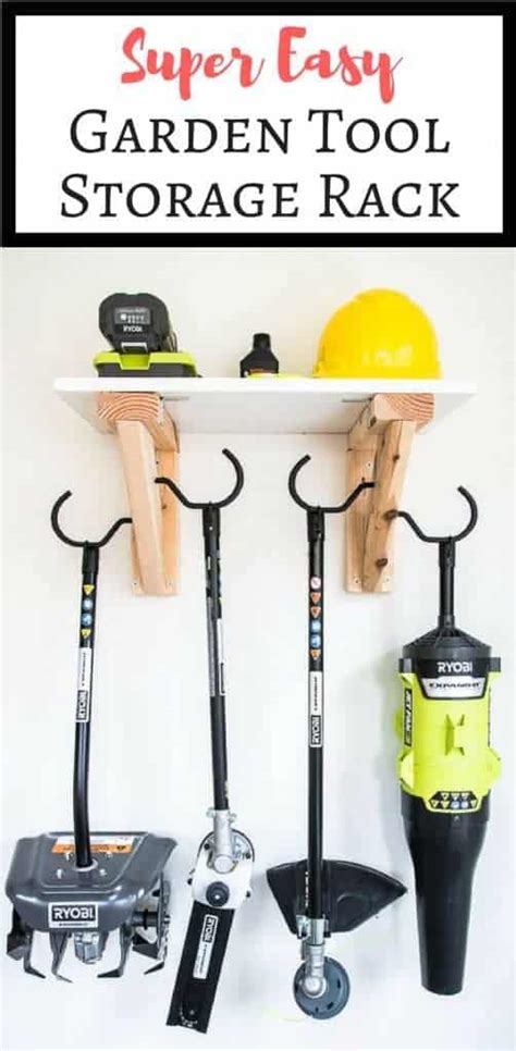 Easy DIY Garden Tool Rack