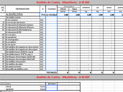 Planillas De Calculo Xls Ingenieria Cad