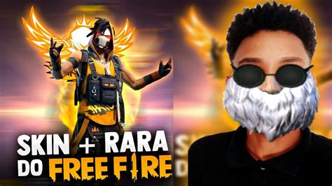 FREE FIRE AO VIVO NOVA SKIN RARA JOGANDO NO MOBILADOR