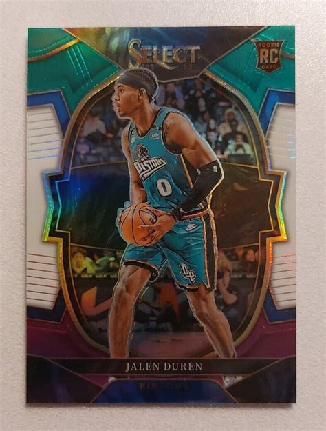 Jalen Duren Rookie Tri Color Prizm Detroit Pistons Panini Select