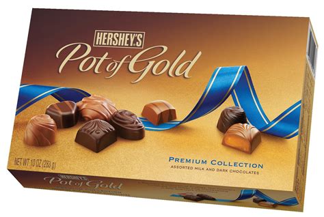 Buy Hersheys Pot Of Gold Assorted Milk And Dark Chocolates Premium