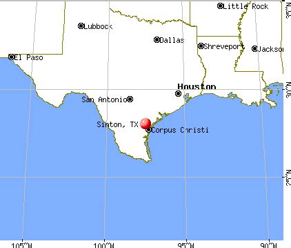 Sinton Texas Map Business Ideas