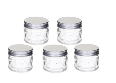 Aluminium Lid Glass Pots 15gm Lip Balm Pots Purefx