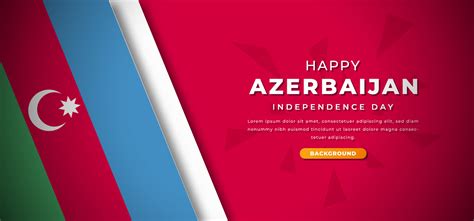 Contento Azerbaiy N Independencia D A Dise O Papel Cortar Formas