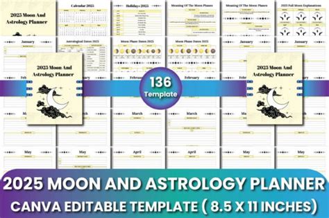 2025 Moon And Astrology Planner Graphic By KDPSQUAD Creative Fabrica