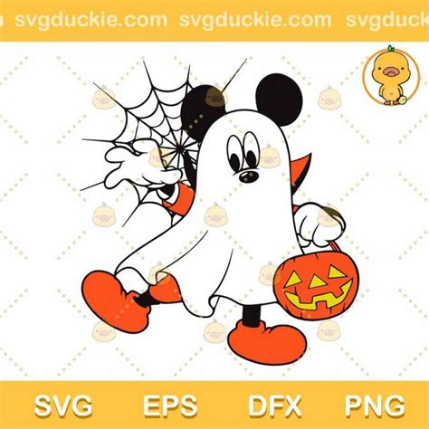 Mickey Pumpkin Halloween Party 2022 Svg Mickey Mouse Ghost Party Svg Happy Halloween Svg Png