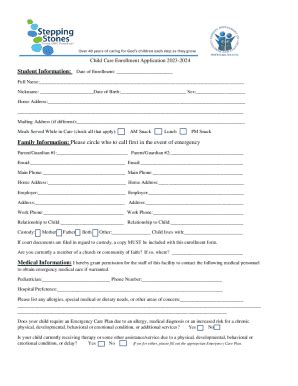 Fillable Online Enrollment Form For Provider Of Legally Exempt In Home